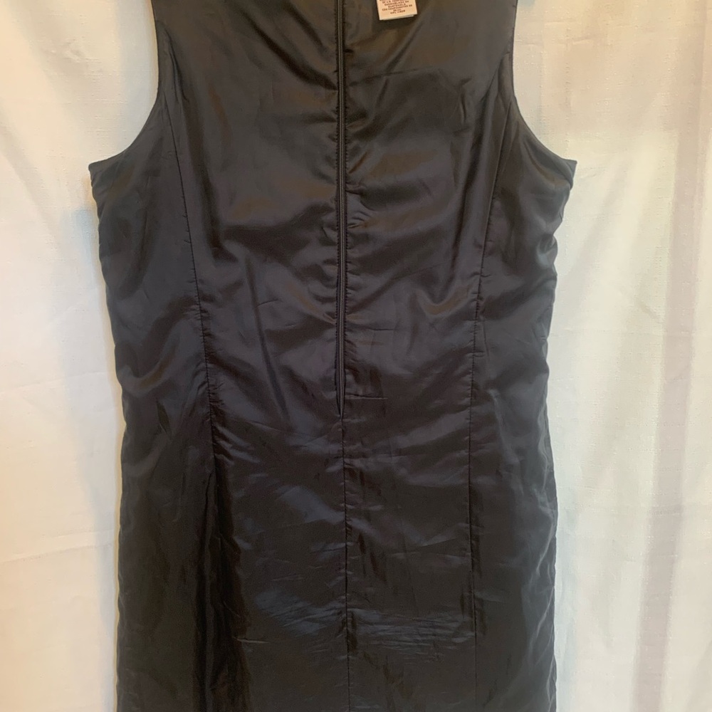Worthington Pure Wool Classic Shift Black Midi Dress - Picture 11 of 11
